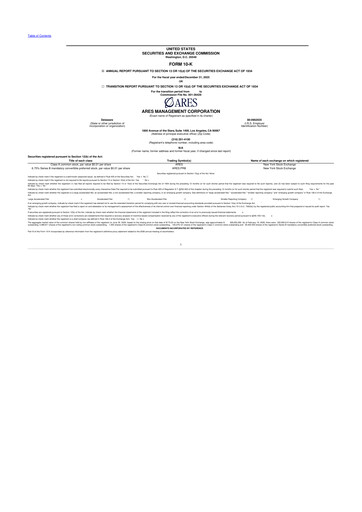 Thumbnail Ares Management
 10-K Annual Report 2025