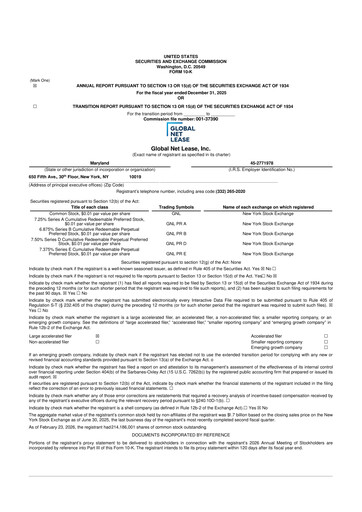 Miniature Global Net Lease
 10-K Rapport annuel 2025