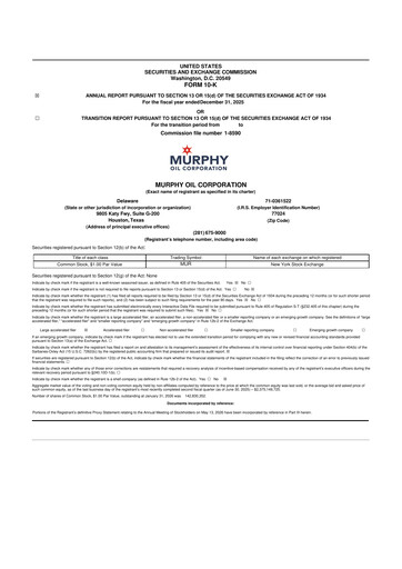 Thumbnail Murphy Oil
 10-K Annual Report 2025