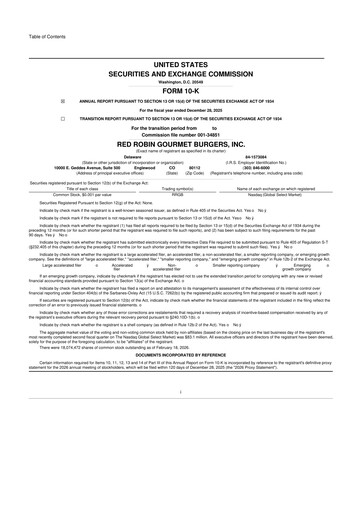 Thumbnail Red Robin
 10-K Annual Report 2025