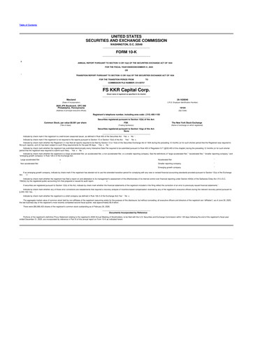 Thumbnail FS KKR Capital
 10-K Annual Report 2025