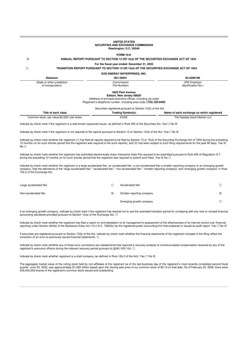 Thumbnail Eos Energy Enterprises 10-K Annual Report 2025