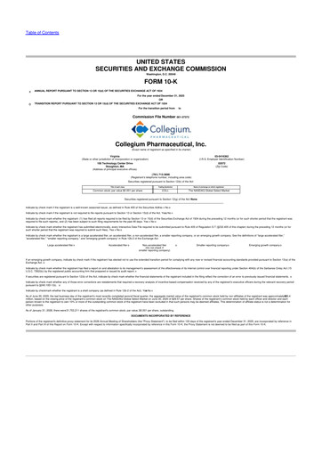 Thumbnail Collegium Pharmaceutical
 10-K Annual Report 2025
