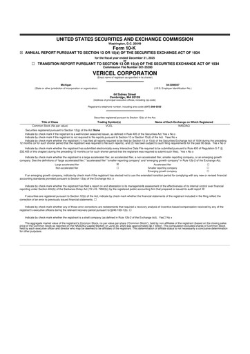 Thumbnail Vericel
 10-K Annual Report 2025