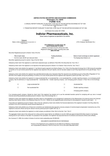 Thumbnail Indivior PLC 10-K Annual Report 2025