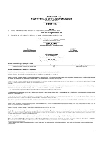 Thumbnail Block 10-K Annual Report 2025