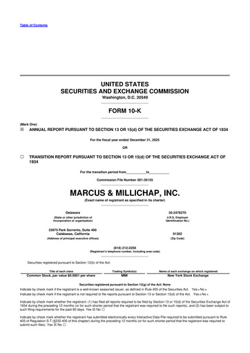 Thumbnail Marcus & Millichap 10-K Annual Report 2025