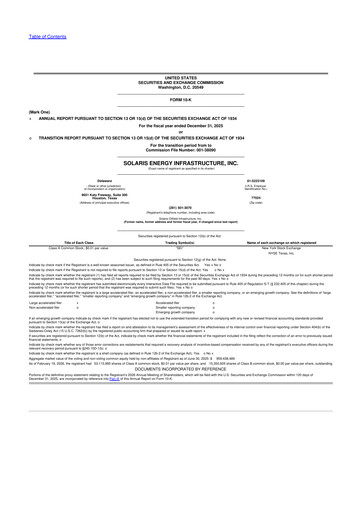 Thumbnail Solaris Energy Infrastructure 10-K Annual Report 2025