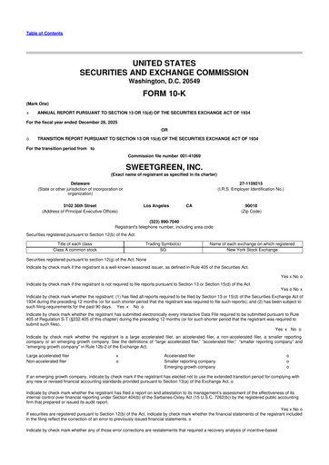 Thumbnail Sweetgreen 10-K Annual Report 2025