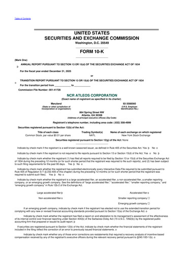 Thumbnail NCR Atleos Corporation 10-K Annual Report 
