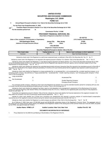 Thumbnail Provident Financial Services 10-K Annual Report 2025