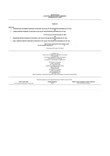 Thumbnail Globant 20-F Annual Report 2025