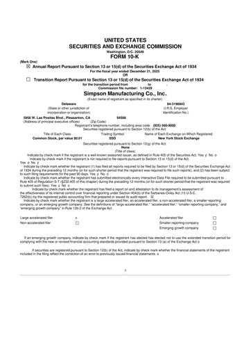 Thumbnail Simpson Manufacturing Company
 10-K Annual Report 2025