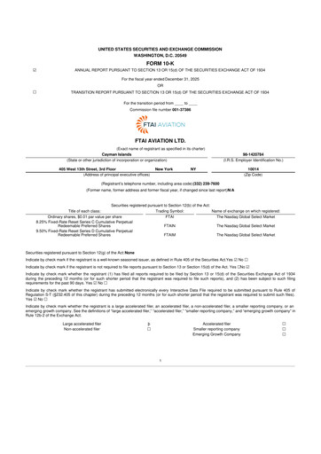 Thumbnail FTAI Aviation 10-K Annual Report 2025
