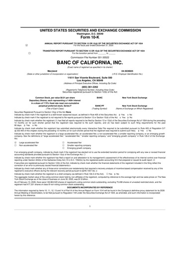 Thumbnail Banc of California 10-K Annual Report 2025