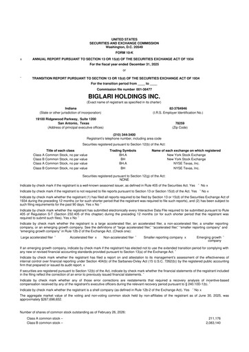 Thumbnail Biglari 10-K Annual Report 2025