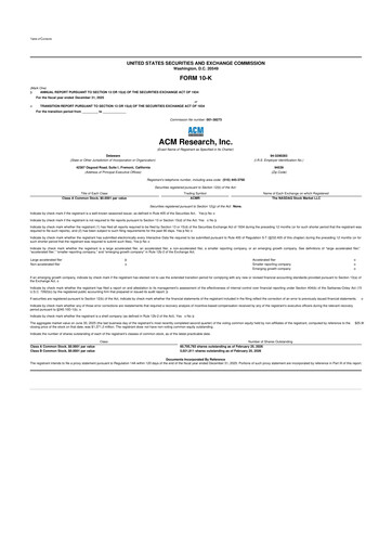 Thumbnail ACM Research
 10-K Annual Report 2025