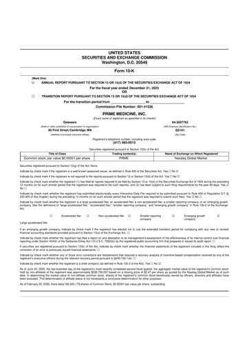 Thumbnail Prime Medicine 10-K Annual Report 2025