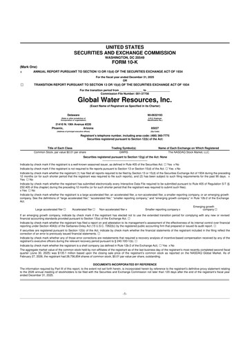 Thumbnail Global Water Resources 10-K Annual Report 2025
