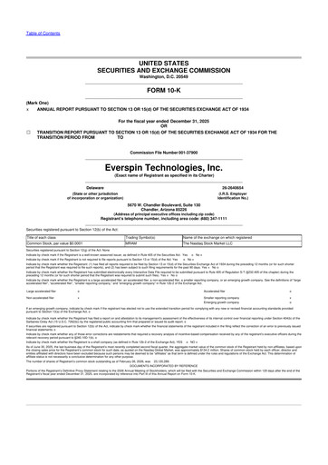 Thumbnail Everspin Technologies 10-K Annual Report 2025
