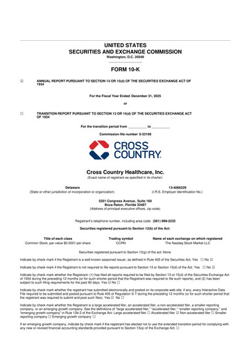 Thumbnail Cross Country Healthcare 10-K Annual Report 2025
