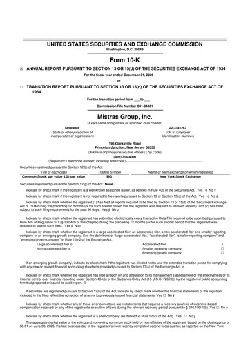 Thumbnail MISTRAS Group
 10-K Annual Report 2025