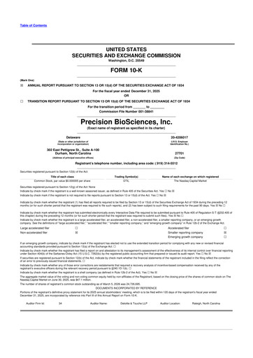 Thumbnail Precision BioSciences
 10-K Annual Report 2025