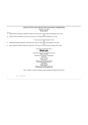 Thumbnail Shell 20-F Annual Report 2025