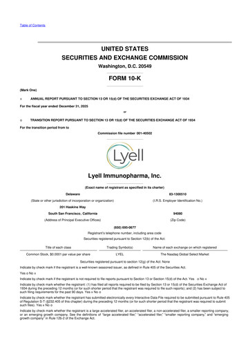 Thumbnail Lyell Immunopharma 10-K Annual Report 2025