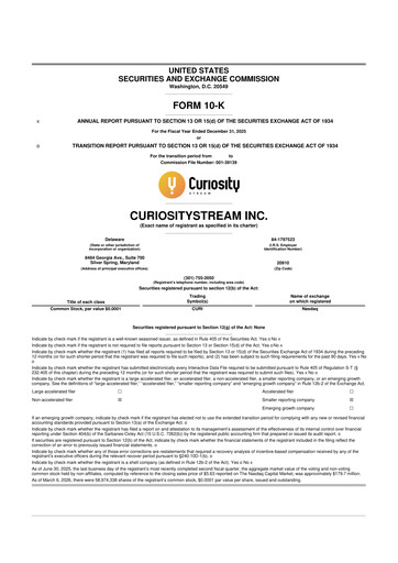 Miniature CuriosityStream 10-K Rapport annuel 2025