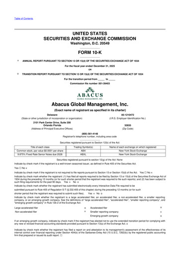 Thumbnail Abacus Global Management 10-K Annual Report 2025