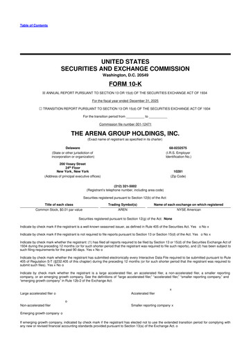 Thumbnail The Arena Group 10-K Annual Report 2025