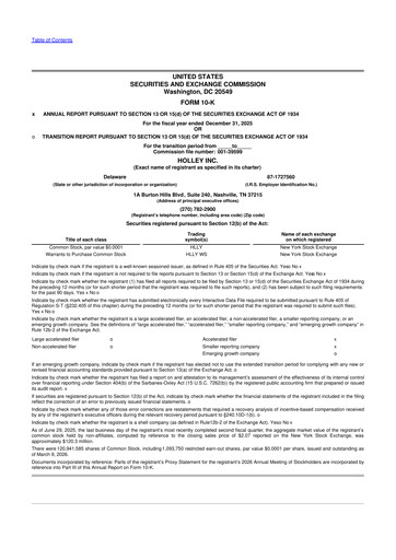 Thumbnail Holley 10-K Annual Report 2025