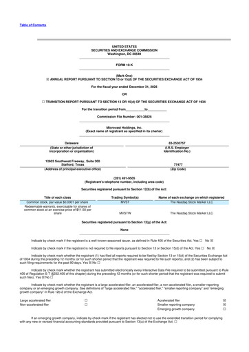 Thumbnail Microvast 10-K Annual Report 2025