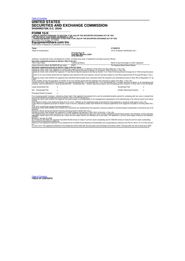 Miniature EquipmentShare.com 10-K Rapport annuel 2025