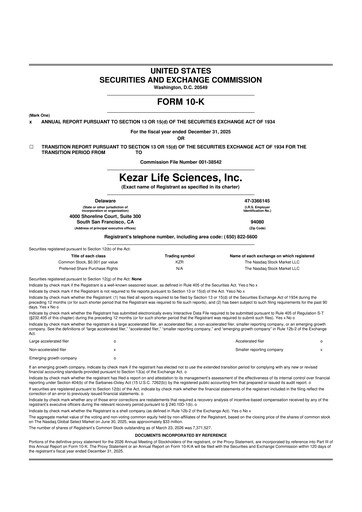 Thumbnail Kezar Life Sciences 10-K Annual Report 2025