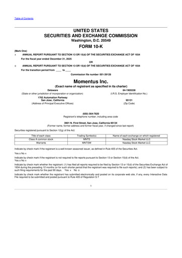 Thumbnail Momentus Inc. 10-K Annual Report 2025