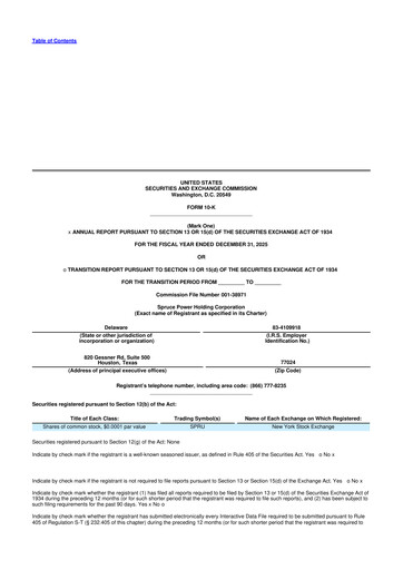 Thumbnail Spruce Power 10-K Annual Report 