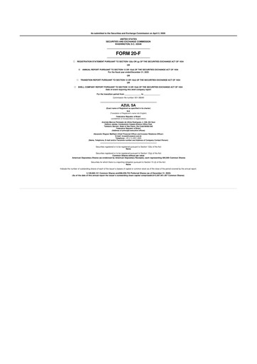Thumbnail Azul 20-F Annual Report 2025