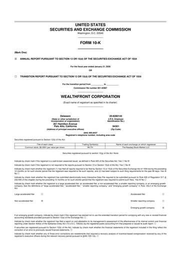Thumbnail Wealthfront Corporation 10-K Annual Report 
