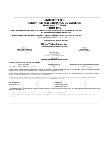 Thumbnail Mirion Technologies 10-Q Quarterly Report FY 
