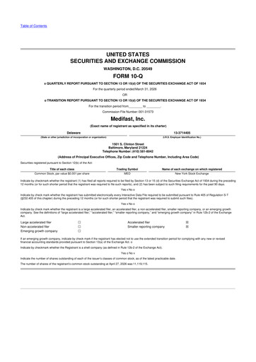 Thumbnail Medifast 10-Q Quarterly Report FY2026 