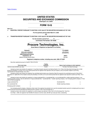 Thumbnail Procore 10-Q Quarterly Report FY 
