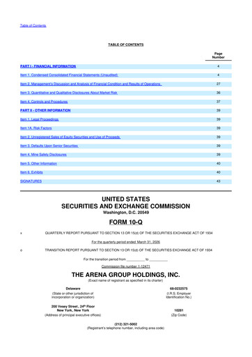 Thumbnail The Arena Group 10-Q Quarterly Report FY 