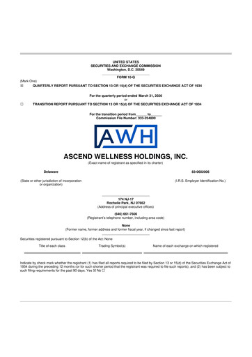 Thumbnail Ascend Wellness (AWH) 10-Q Quarterly Report FY2026 