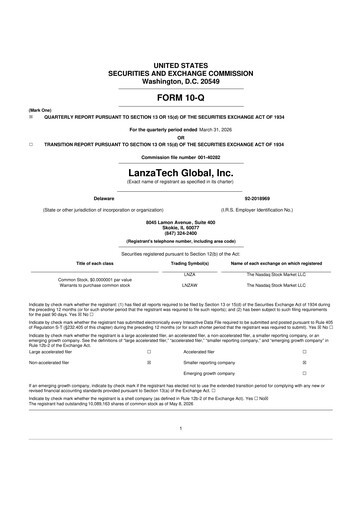 Thumbnail LanzaTech Global 10-Q Quarterly Report FY 