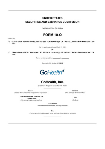 Thumbnail GoHealth 10-Q Quarterly Report FY 