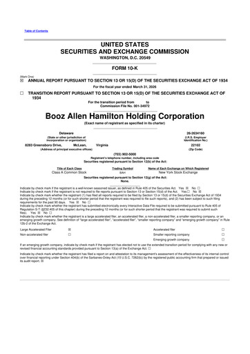 Thumbnail Booz Allen Hamilton
 10-K Annual Report 2026