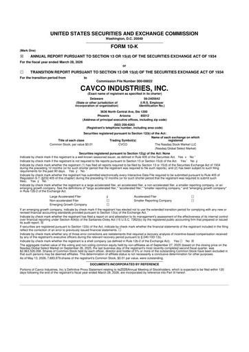 Thumbnail Cavco Industries 10-K Annual Report 2026