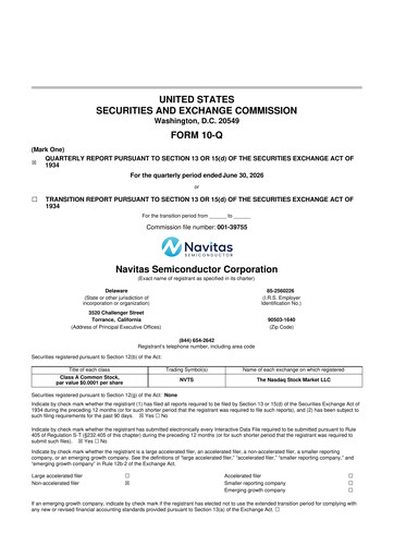 Thumbnail Navitas Semiconductor 10-Q Quarterly Report FY2026 